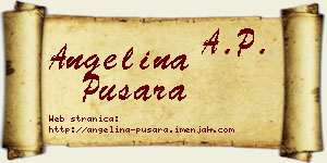Angelina Pušara vizit kartica